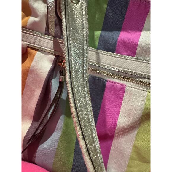 #A74 Coach Legacy Stripe Tote sequins - Picture 5 of 8